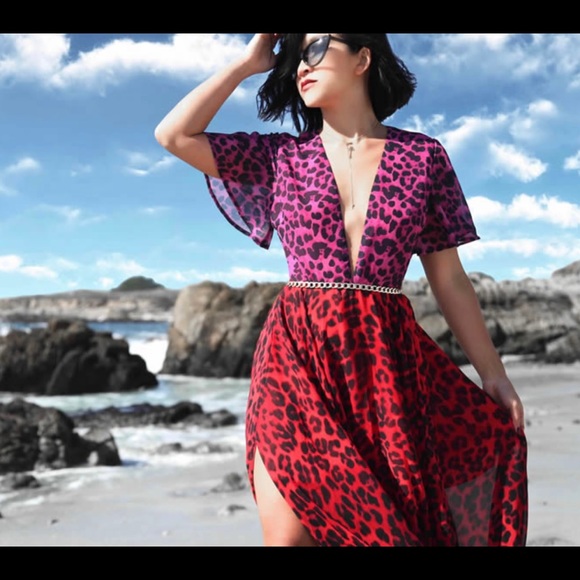 KTR Collection Deep V Maxi Dress - Picture 2 of 6